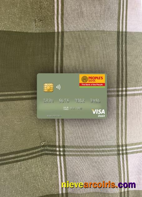 Sri Lanka People’s Bank visa debit card photolook